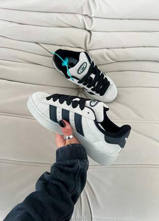 Adidas campus grey/black/женские кроссовки/камус/адидас/adidas4 фото