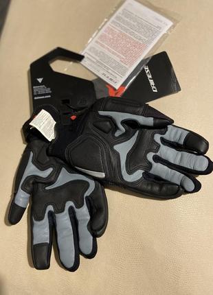 Мото рукавички кожаные dainese с защитой суставов пальцев2 фото