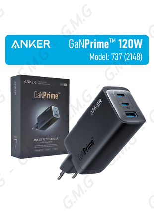 Зарядний пристрій anker ganprime™ 2c+a 120w (a2148)