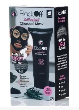 Чорна маска-плівка для обличчя black off activated black mask ...1 фото