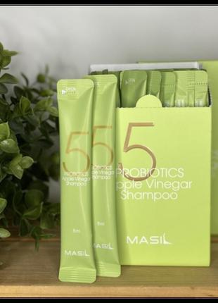 М'який бессульфатный шампунь з яблучним оцтом masil 5 probioti...