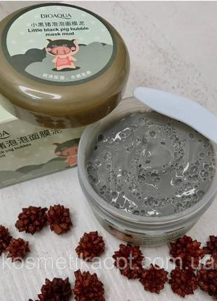 Киснева, бульбашкова маска bioaqua carbonated bubble clay mask...