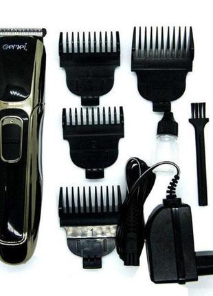 Машинка для стрижки волос gemei gm-6069 - беспроводная аккумул...4 фото