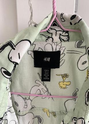 Пляжна рубашка h&amp;m / snoopy collection / s / unisex1 фото