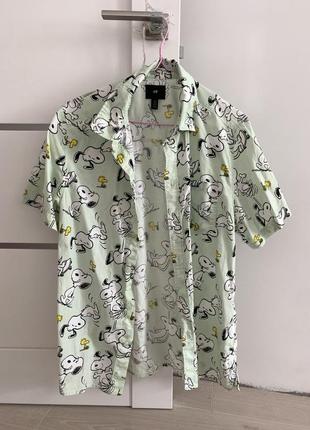 Пляжна рубашка h&m / snoopy collection / s / unisex2 фото