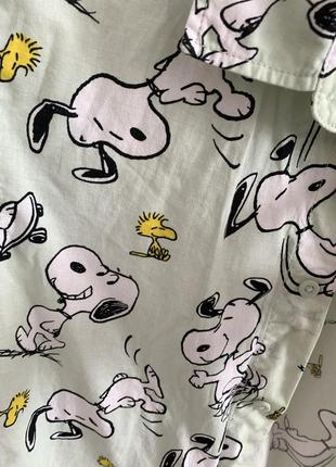 Пляжна рубашка h&amp;m / snoopy collection / s / unisex3 фото