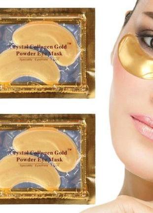 Патчі золоті під очі c колагеном collagen crystal gold, 1 пара