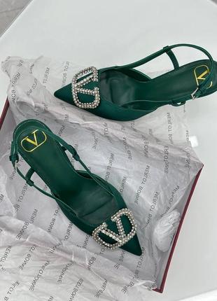 Жіночі туфлі босоніжки вантино valentino🌺 скидка 30%3 фото