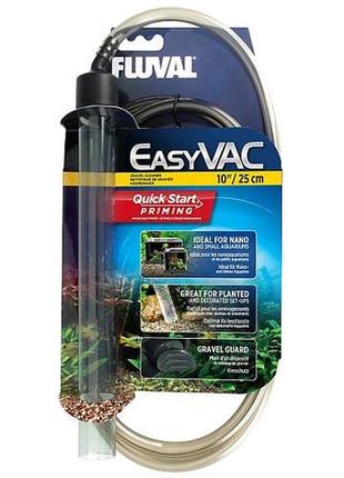 Очиститель для грунта в аквариуме fluval easyvac 25,5 х 2,5 см