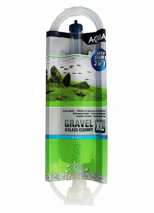 Сифон для грунта aquael gravel & glass cleaner xl 66см