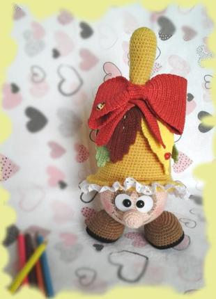 Іграшка сувенір амігрумі дзвіночок handmade