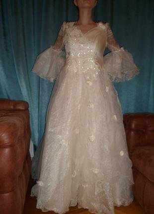 Весільна сукня пишна, нова, великого розміру, харків2 фото