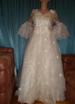 Весільна сукня пишна, нова, великого розміру, харків3 фото