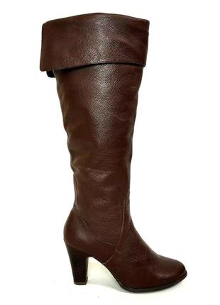 Sacha london womens boots brown leather long