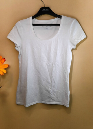 Женская базовая белая футболка1 фото