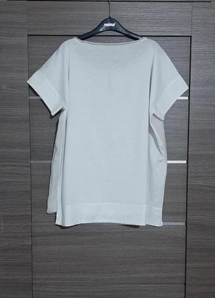 Біла футболка класична/біла футболка сорочка/біла сорочка футболка2 фото