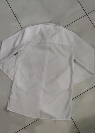 Белая рубашка для двойни, близнецов с длинным рукавом next 11-12 лет (146-152 см)10 фото