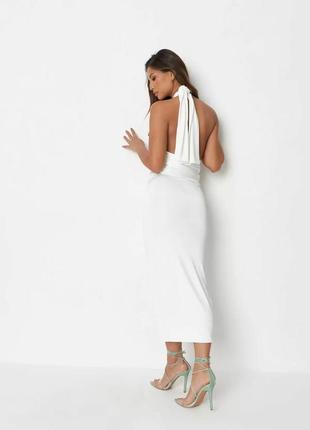 Брендова коктельна сукня біла люкс якість від missguided3 фото
