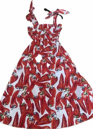 Платье сарафан с гостринкой3 фото