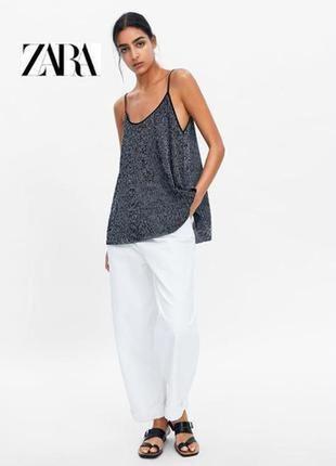 334.Удобная майка свободного силуэта модного испанского бренда zara,вир-во туречевина. новая, с биркой