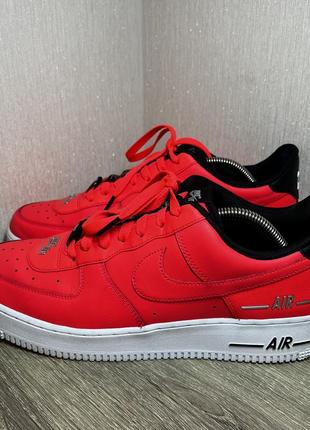 Кроссовки nike air force 1 low double air red white