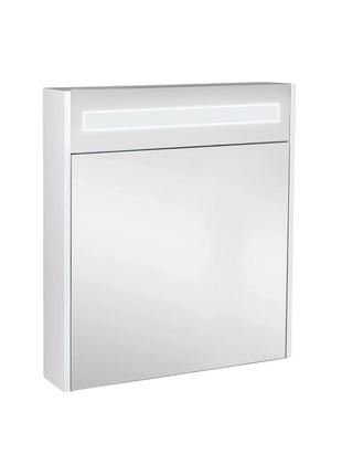 Дзеркальна шафа підвісна qtap robin 600х730х145 white з led-пі...3 фото