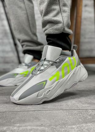 Sale! кроссовки мужские adidas yeezy 700 серые2 фото