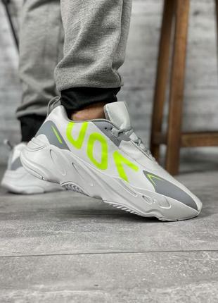 Sale! кроссовки мужские adidas yeezy 700 серые6 фото