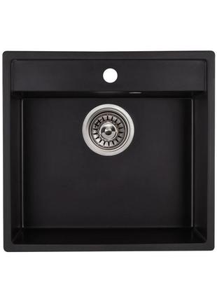 Кухонна мийка qtap cs 5250 black (qt5250bla404)