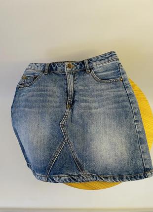 Джинсовая юбка stradivarius