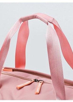 Сумка спортивная женская pink с пайетками, сумка для фитнеса с отделом для обуви розовая ( код: ibs143p )8 фото