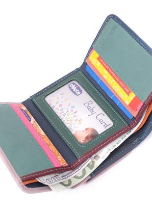 Практичний гаманець для дівчат із натуральної шкіри st leather...4 фото