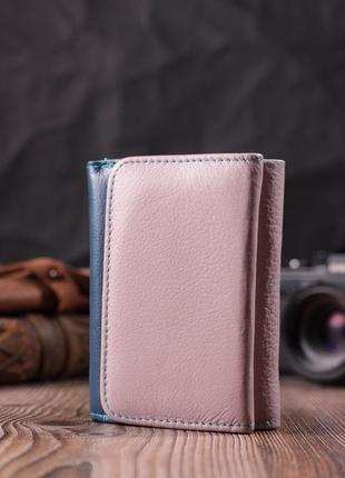 Практичний гаманець для дівчат із натуральної шкіри st leather...7 фото