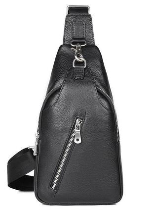 Сумка чоловіча флотар через плече vintage 14973 чорна