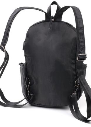 Міський чоловічий текстальний рюкзак vintage 20574 чорний2 фото