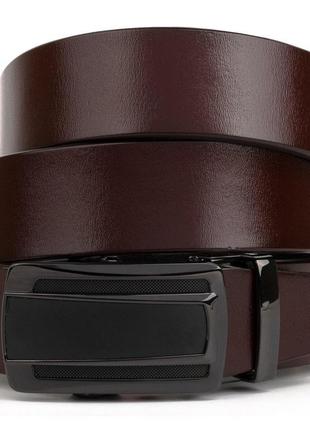 Ремінь чоловічий із затемненою пряжкою автомат vintage 20296 к...