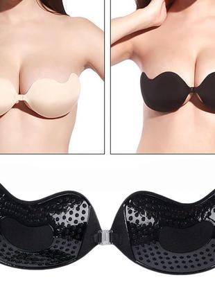 Самоклеющийся/клейкий/на клею/силиконовый флай бра/fly bra/бюстгалтер-манго/лиф-невидимка/бюст-невидимый/бесшовный на липучках с пуш ап/push-up9 фото