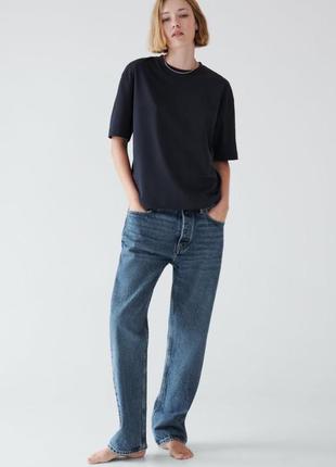Футболка zara синя