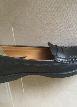 Geox, кожаные туфли мокасины с дышащей подошвой, известный итальянский бренд.3 фото