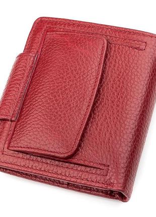 Гаманець жіночий st leather 18499 (st415) невеликий червоний2 фото