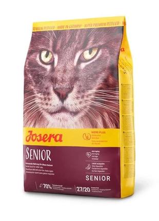 Сухий корм josera senior з птахом для літніх кішок і котів з нирковою недостатністю 400g