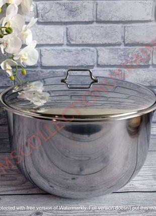 Каструля 9,8 л (28 х 18 см), сталева кришка, kinox (туреччина)