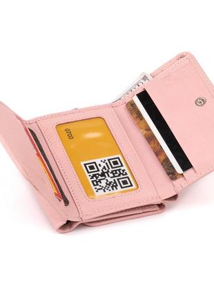 Компактний гаманець жіночий st leather 19255 рожевий3 фото