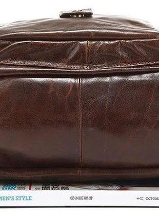 Рюкзак vintage 14232 шкіряний коричневий5 фото