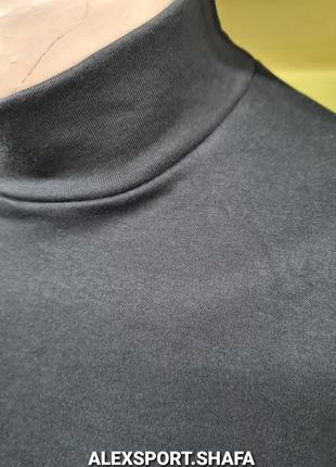Гольф водолазка чоловічий чорний бавовна реглан светр з горлом наталюкс3 фото