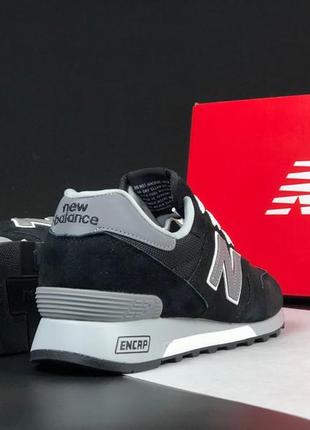 New balance 1300 кросівки кеди чоловічі нью баланс весняні осінні демісезонні демісезон відмінна якість низькі замша замшеві чорні з сірим6 фото