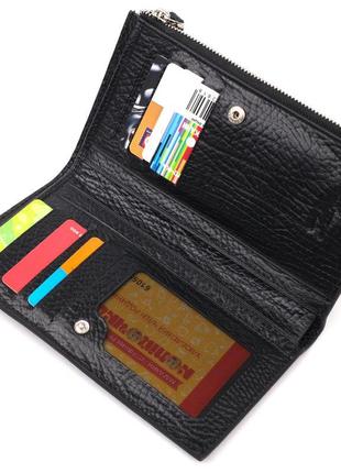 Практичний складаний гаманець із натуральної шкіри karya 21133...3 фото