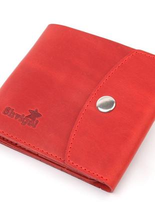 Жіноче вінтажне шкіряне портмоне shvigel 16614 червоний