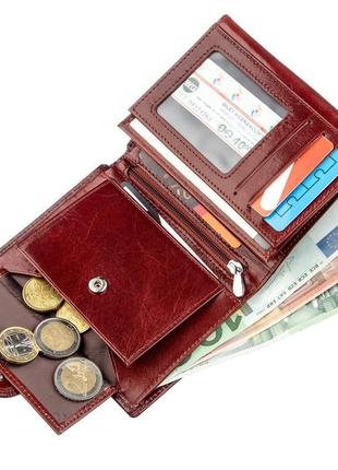 Чоловічий гаманець boston 18812 коричневий6 фото
