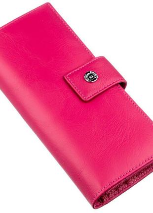 Яскравий і практичний жіночий гаманець boston 18847 рожевий
